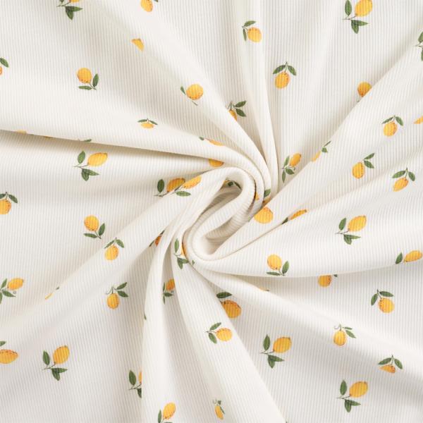 0,5 MTR. ♥ RIPPSTRICK JERSEY ZITRONEN ♥