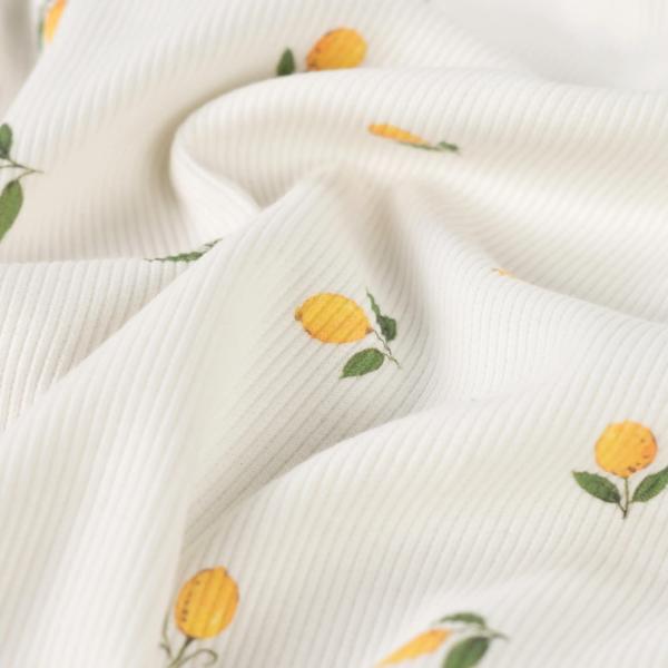 0,5 MTR. ♥ RIPPSTRICK JERSEY ZITRONEN ♥