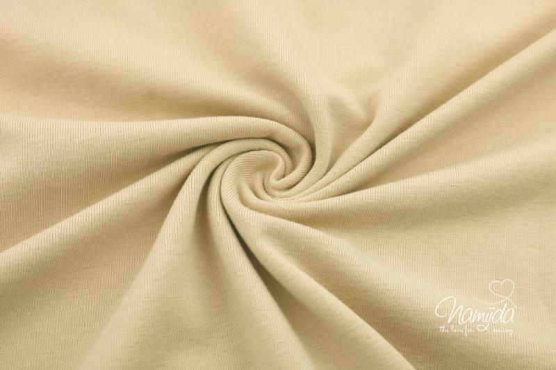 0,5 MTR. ♥  UNI BIO BAUMWOLLJERSEY IVORY ♥