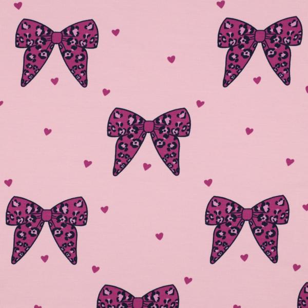 0,50 MTR. LEO KOMBI BOWS ROSA FRENCH TERRY