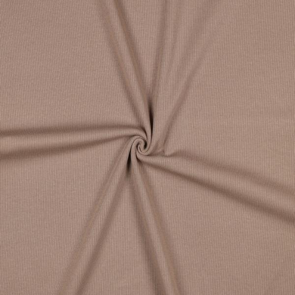 0,5 MTR. ♥ RIPPSTRICK JERSEY TAUPE ♥