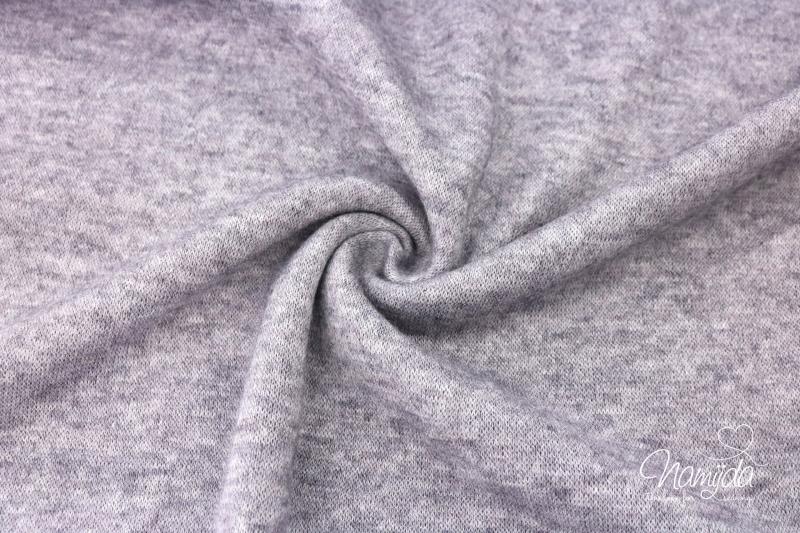 0,5 MTR.  SUPER FLAUSCHIG - WEICHER STRICKSTOFF BRAUN meliert ♥
