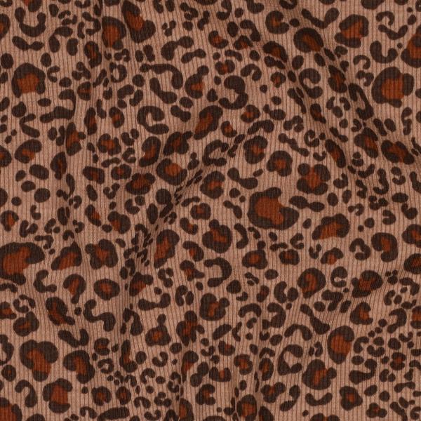 0,5 MTR. ♥ RIPPSTRICK JERSEY LEO BRAUN/BEIGE ♥