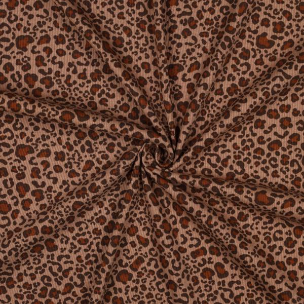 0,5 MTR. ♥ RIPPSTRICK JERSEY LEO BRAUN/BEIGE ♥