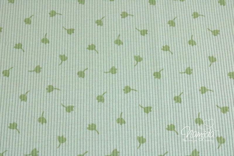 0,5 MTR.  ♥ RIPPSTRICK JERSEY STREUBLÜMCHEN - KHAKI LIGHT ♥