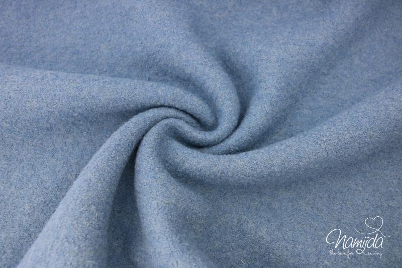 0,50 MTR. WeiCHER  WoLLWALK -  DuSTY BLUE - 100% WoLLE  (mulesingfrei)