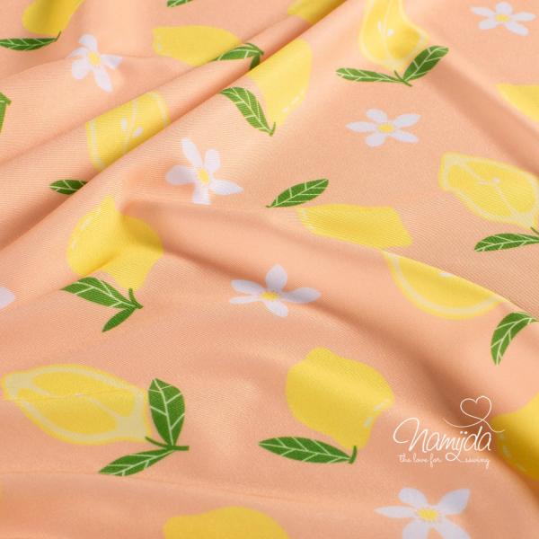 0,5 MTR.  ♥ BADESTOFF LYCRA ZITRONEN UPF50 ♥