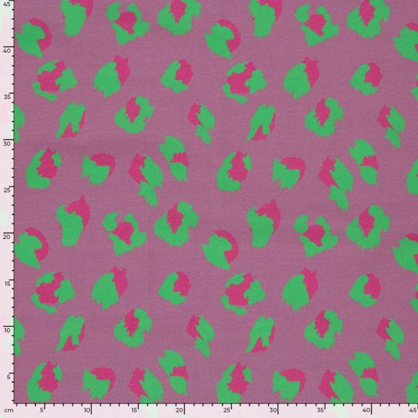 0,50 MTR. ♥ LEO COLORFUL LAVENDEL JERSEY ♥