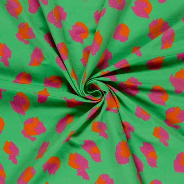 0,50 MTR. ♥ LEO COLORFUL GRÜN JERSEY ♥