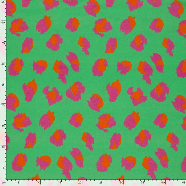 0,50 MTR. ♥ LEO COLORFUL GRÜN JERSEY ♥