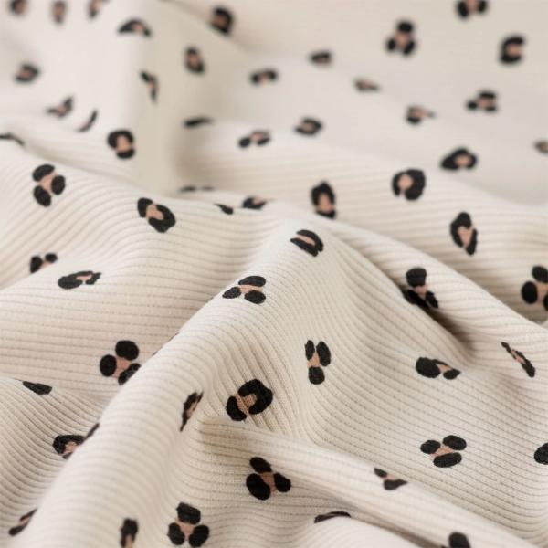 0,5 MTR.  ♥ RIPPSTRICK JERSEY LEO NATUR ♥