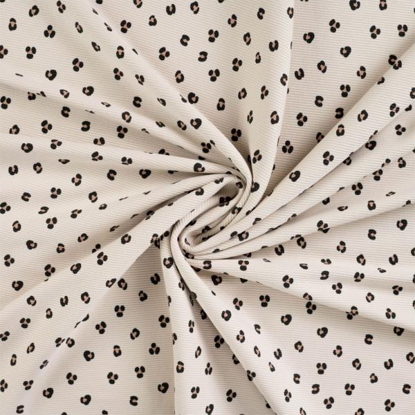 0,5 MTR.  ♥ RIPPSTRICK JERSEY LEO NATUR ♥