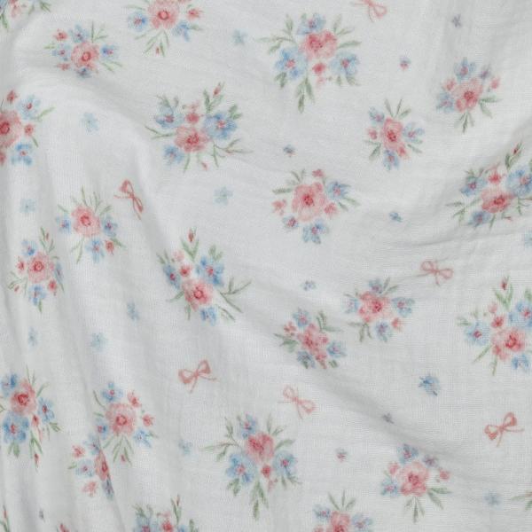 0,5 MTR. ♥ MuSSELIN LITTLE BOWS ROSY GARDEN  ♥