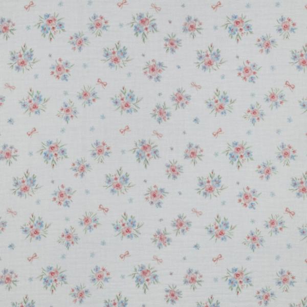 0,5 MTR. ♥ MuSSELIN LITTLE BOWS ROSY GARDEN  ♥