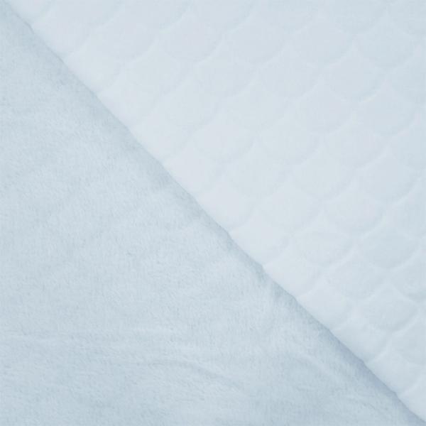 0,5 MTR. ♥ MERMAID FIN FLEECE - HELLBLAU  ♥