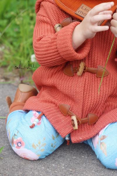 0,5 MTR.  BAUMWOLL GROBSTRICK TERRACoTTA/ROST - STRICKSTOFF
