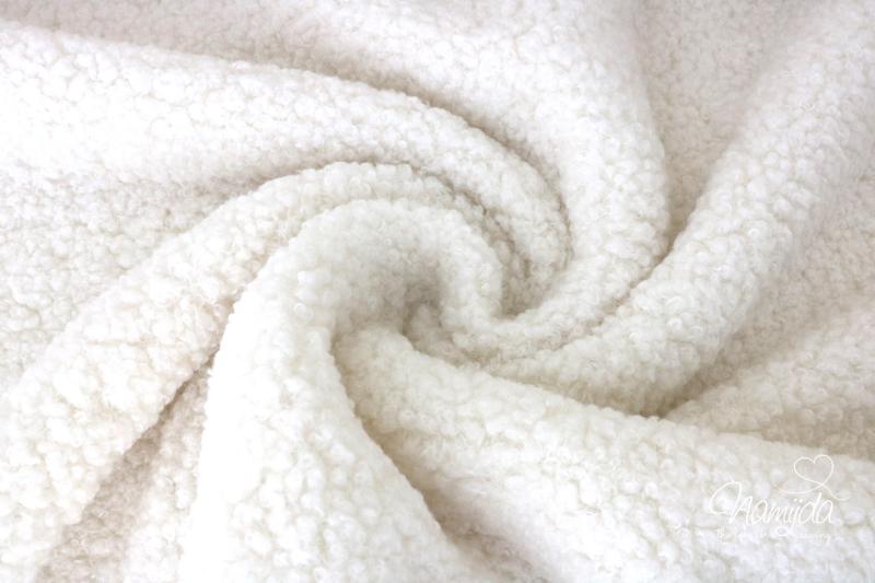 0,5 MTR. ♥ SUPER KUSCHLIGER TEDDY WoLLWeiSS ♥