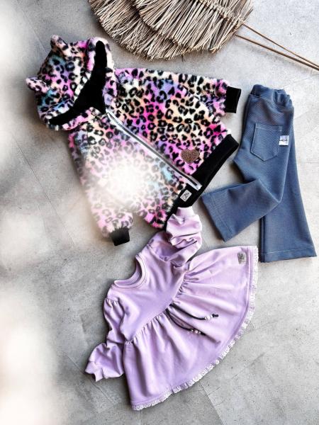 0,5 MTR. ♥ TEDDY LEO MULTICOLOR RAINBOW ♥