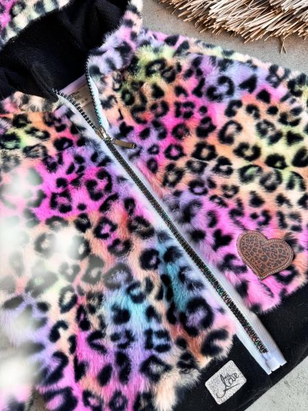 0,5 MTR. ♥ TEDDY LEO MULTICOLOR RAINBOW ♥