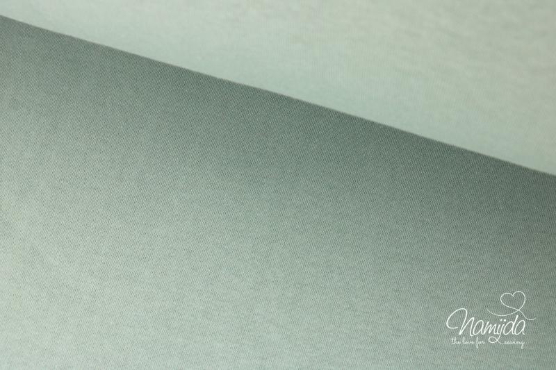 0,5 MTR. HEAVY SWEAT KUSCHLIGER WINTER SWEAT MINT - 6151-Bündchen passt exakt dazu!