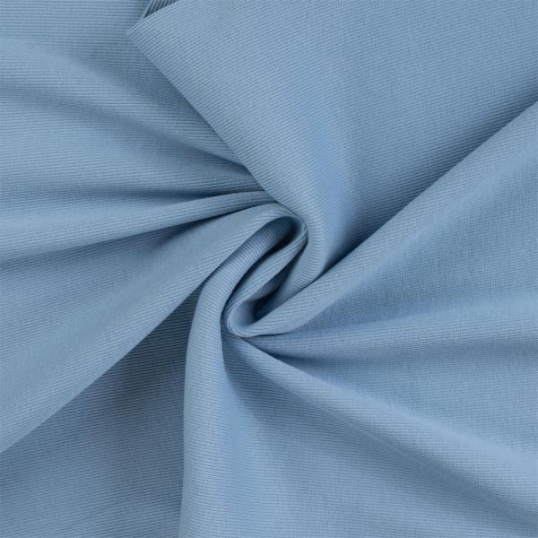 0,5 Mtr. Bündchen - FEINRIPP DUSTY BLUE - Schlauch ♥ EXTRABREIT - PASSEND ZUM  HEAYY SWEAT 6194