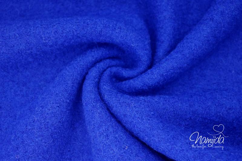 0,50 MTR. WeiCHER  WoLLWALK -  ROYAL BLAU - 100% WoLLE  (mulesingfrei)