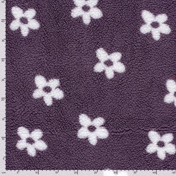 0,5 MTR. ♥ TEDDY DAISIES LILA ♥