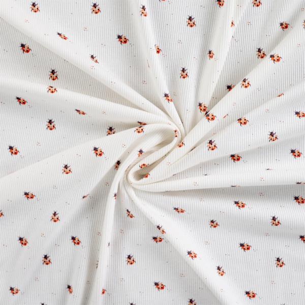 0,5 MTR. ♥ RIPPSTRICK JERSEY MARIENKÄFER ♥