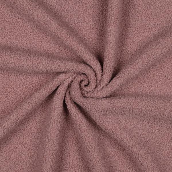 0,5 MTR. ♥ TEDDY BOUCLE FLEECE DOUBLEFACE ALT MAUVE ♥