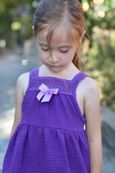 0,5 MTR. ♥ DouBLE GAUZE - Musselin LILA - Baumwollstoff ♥