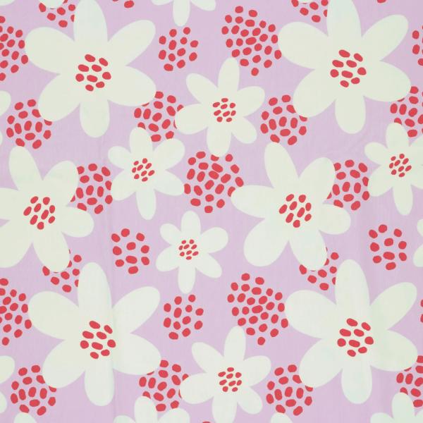 0,50 MTR.  ♥ SPRING FLOWERS FLIEDER JERSEY ♥