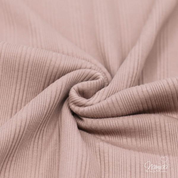 0,5 MTR. ♥ RIPPSTRICK DIFFERENT STRIPES HELLROSE JERSEY ♥