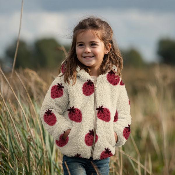 0,5 MTR. ♥ TEDDY STRAWBERRIES ERDBEEREN ♥