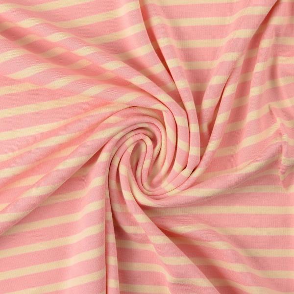 0,5 MTR. ♥ PUNTA DI ROMA STREIFEN ROSA/NATUR