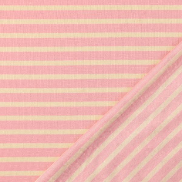 0,5 MTR. ♥ PUNTA DI ROMA STREIFEN ROSA/NATUR
