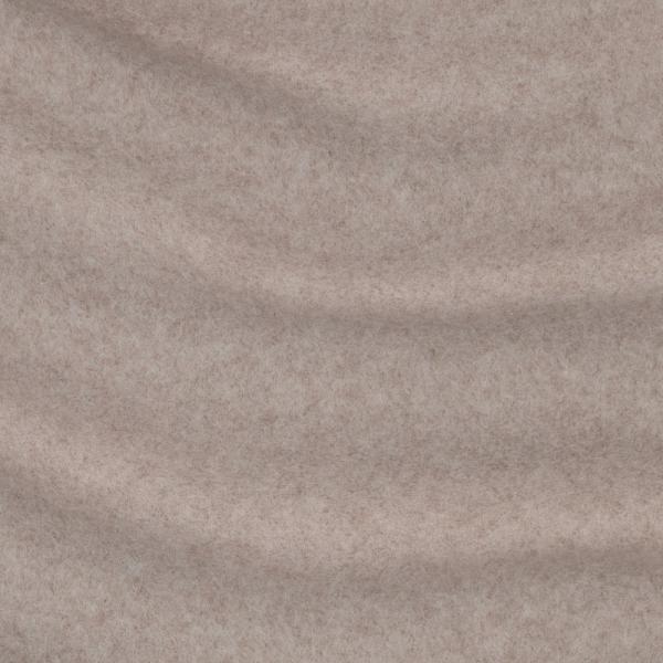 0,5 MTR. ♥ Doubelface Baumwollfleece BEIGE MELANGE - 100% Baumwolle ♥