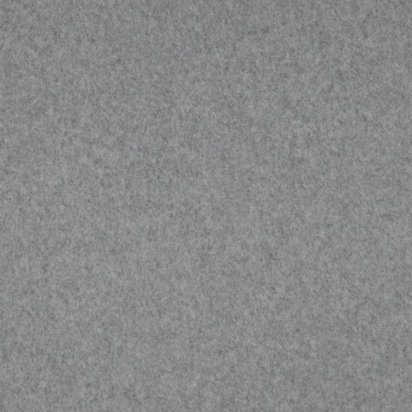 0,5 MTR. ♥ Doubelface Baumwollfleece HELLGRau MELANGE - 100% Baumwolle ♥