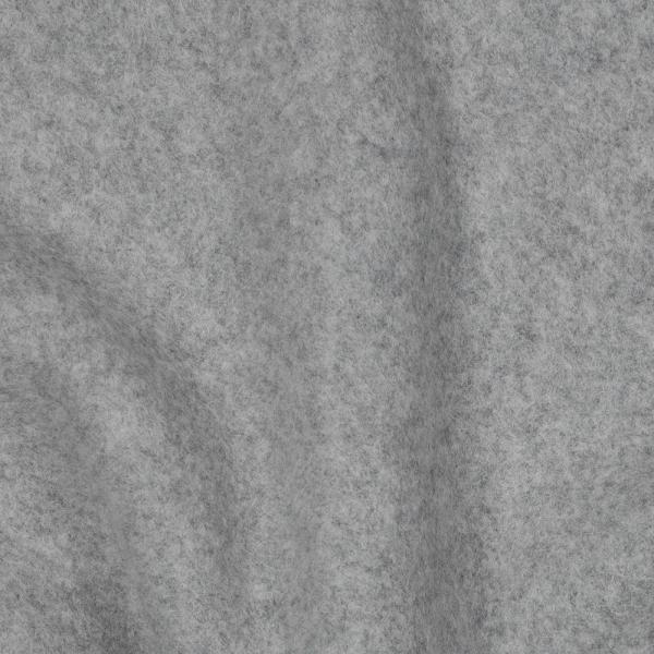 0,5 MTR. ♥ Doubelface Baumwollfleece HELLGRau MELANGE - 100% Baumwolle ♥