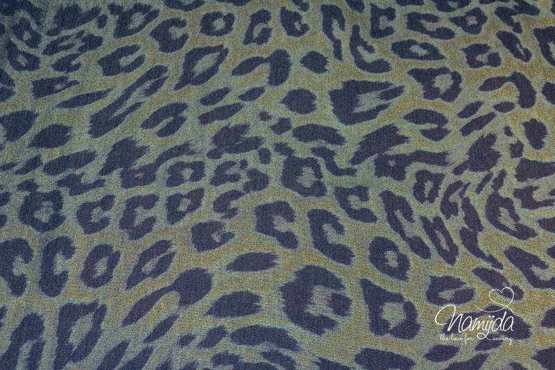 0,5 MTR. FOIL JEANS SCHIMMER LEO - JEANS ♥