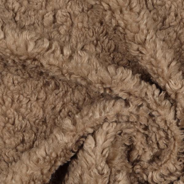 0,5 MTR. ♥ SUPER FLAUSCHIGER TEDDY BOUCLE TAUPE