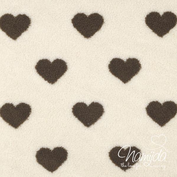 0,5 MTR. ♥ TEDDY HERZEN BRAUN ♥