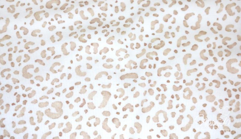 0,5 MTR. ♥ RIPPSTRICK JERSEY LEO CREAMY NATUR ♥