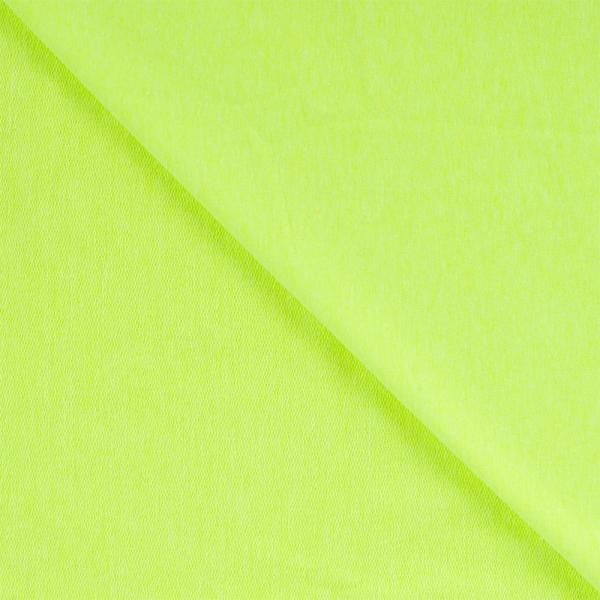 0,50 MTR. NEON GELB / GRÜN MELANGE - FRENCH TERRY