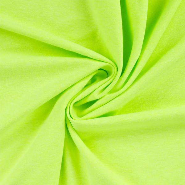 0,50 MTR. NEON GELB / GRÜN MELANGE - FRENCH TERRY