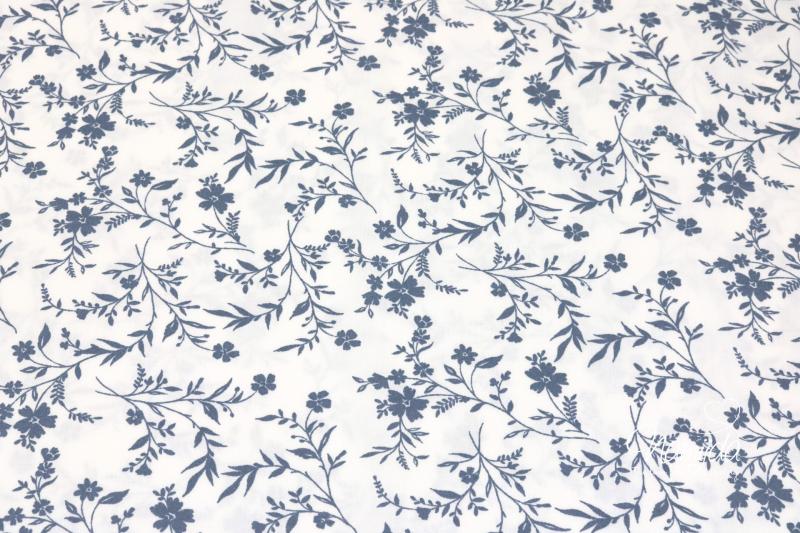0,5 MTR.♥ VISKOSE FLOWERS - JEANS ♥