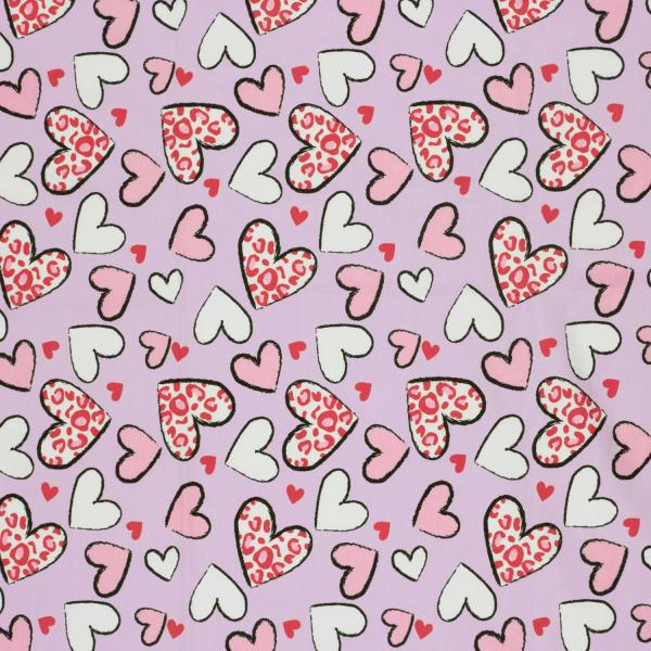 0,50 MTR.  ♥ LEO HEARTS ROSA DREAM JERSEY ♥