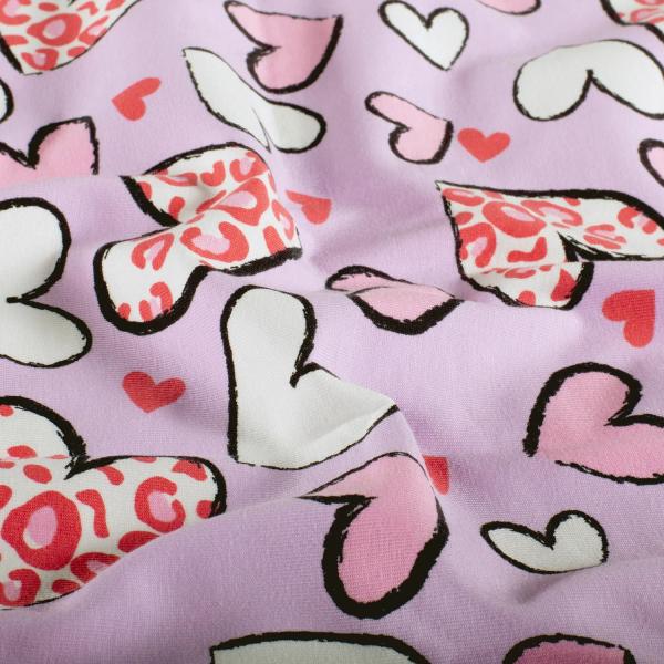 0,50 MTR.  ♥ LEO HEARTS ROSA DREAM JERSEY ♥