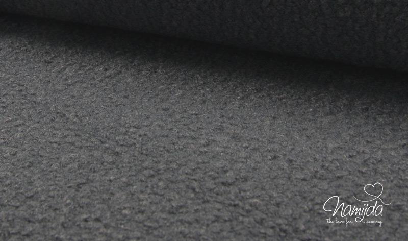 0,50 MTR. Strickstoff Bouclé DUNKELGRAU