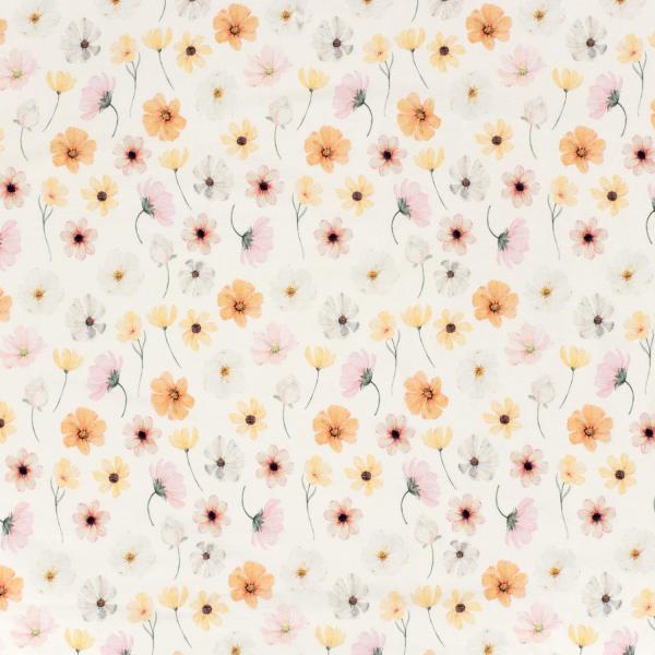 0,5 MTR. ♥ ARTFUL FLOWERS BIO JERSEY ♥