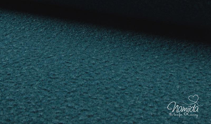 0,50 MTR. Strickstoff Bouclé PETROL